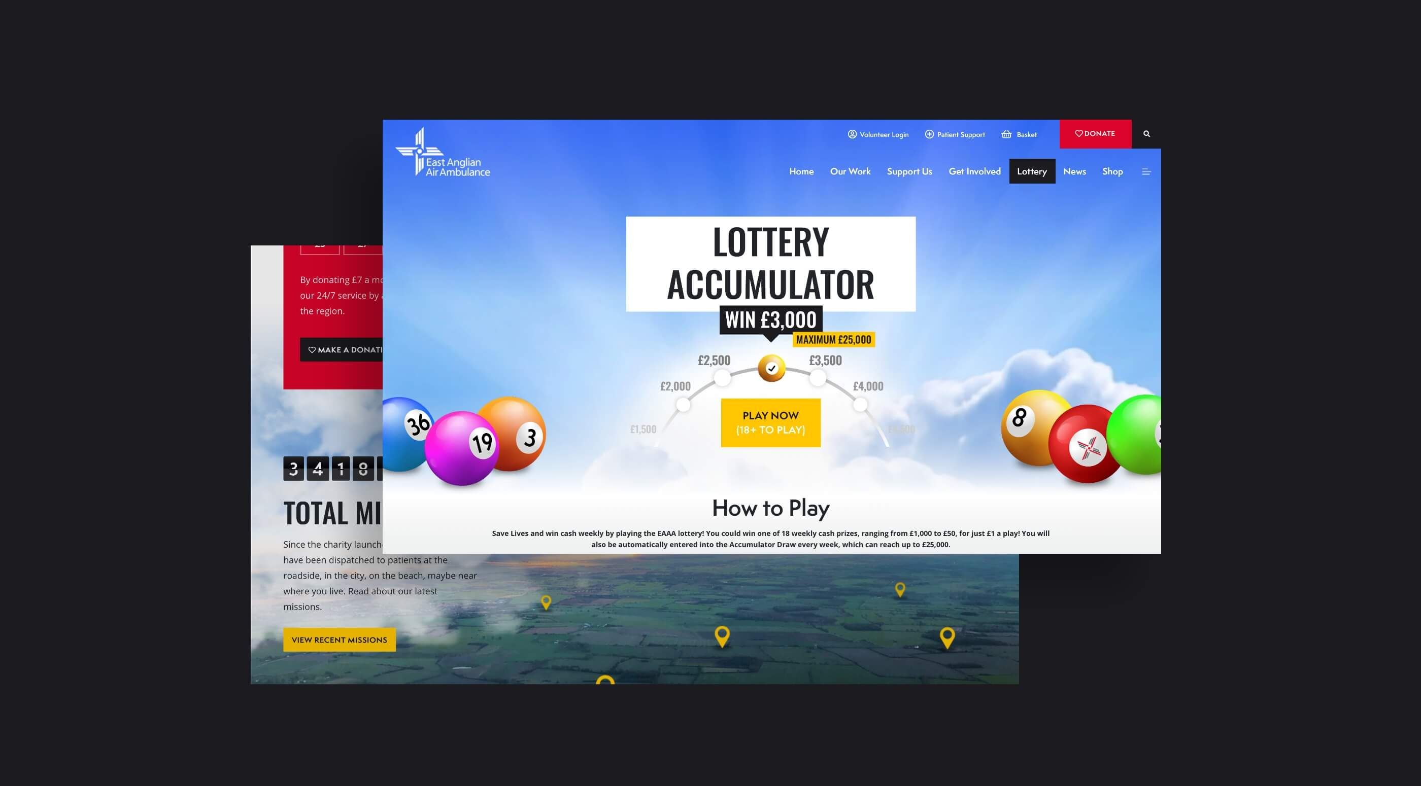 East Anglian Air Ambulance lottery example